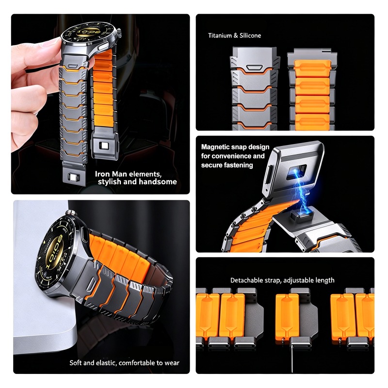 22mm Titanium Rubber Strap for - đánh giá và giá Silicone Watch Band 22Mm