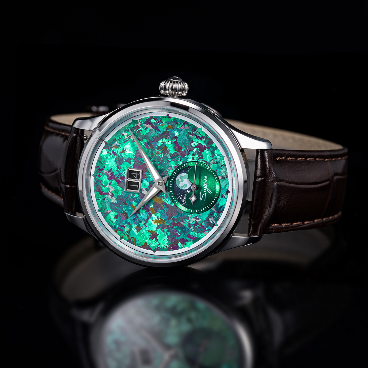 Sugess Watch of Men Moonphase  - đánh giá và giá Seiko Watch Presage